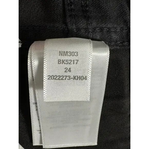 NWT Madewell Curvy 10" High-Rise Skinny Jeans in Black Frost Size 24